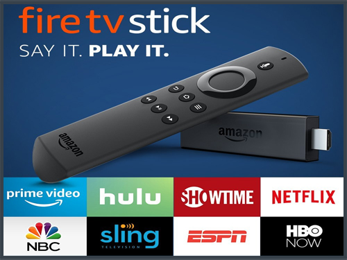 Fire TV Stick, Alexa Voice Remote, TV controls and access to  hundreds of thousands of films and TV episodes